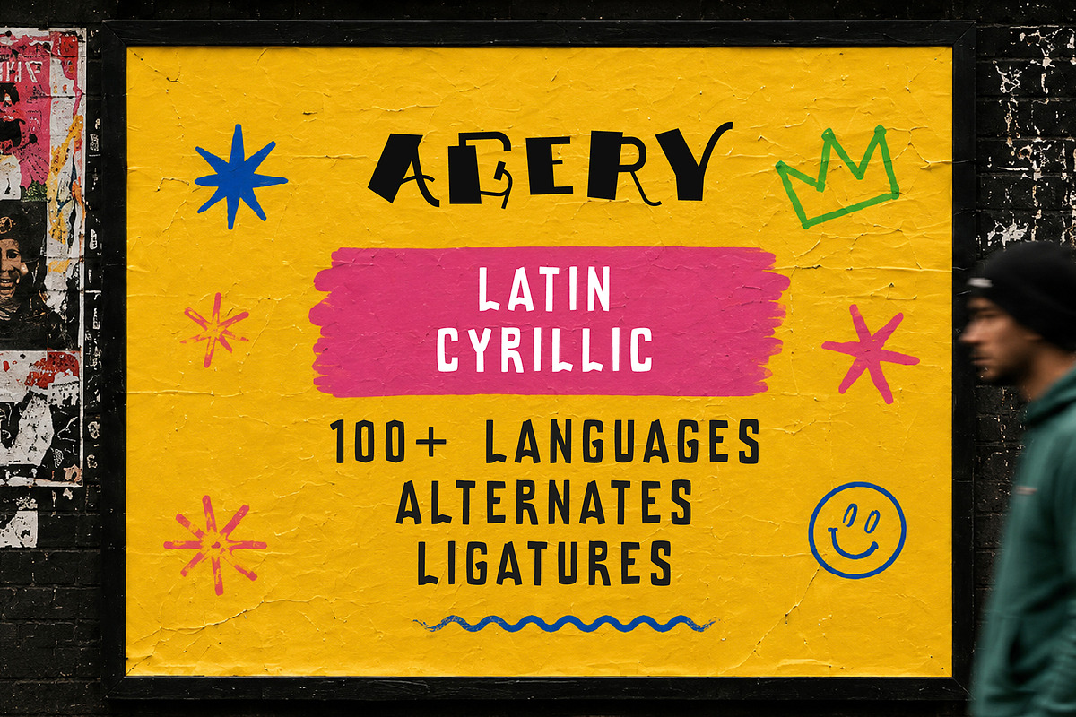 AGERY – Playful Display Font, a Blackletter Font by chekart (Photo 10 of 10)