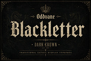 Oddvane Blackletter, a Blackletter Font by Wow Magic (Thumbnail 1 of 5)