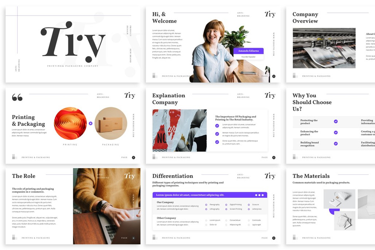 Try - Anti Branding Powerpoint, a Presentation Template by SlideFactory (Photo 2 of 4)