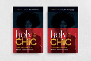 Holy Chic Flyer Template