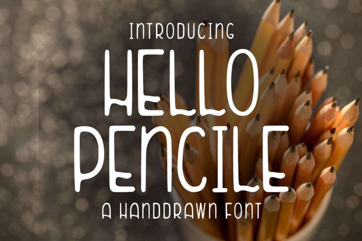 Hello Pencile - Handdrawn Font