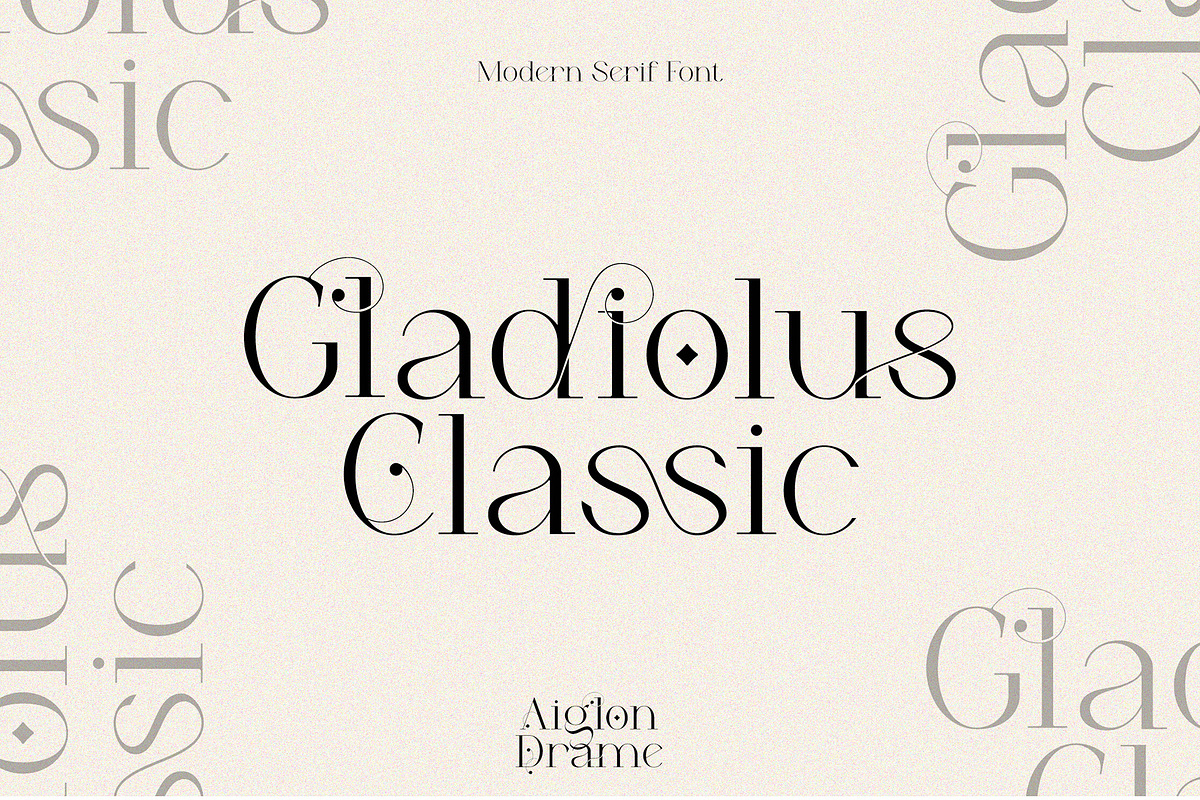Aiglon Drame - Modern Ligature Serif, a Serif Font by erlosDESIGN (Photo 7 of 13)