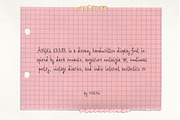 Angel Error: Handwritten Font, a Handwritten Font by Mneme (Thumbnail 9 of 9)