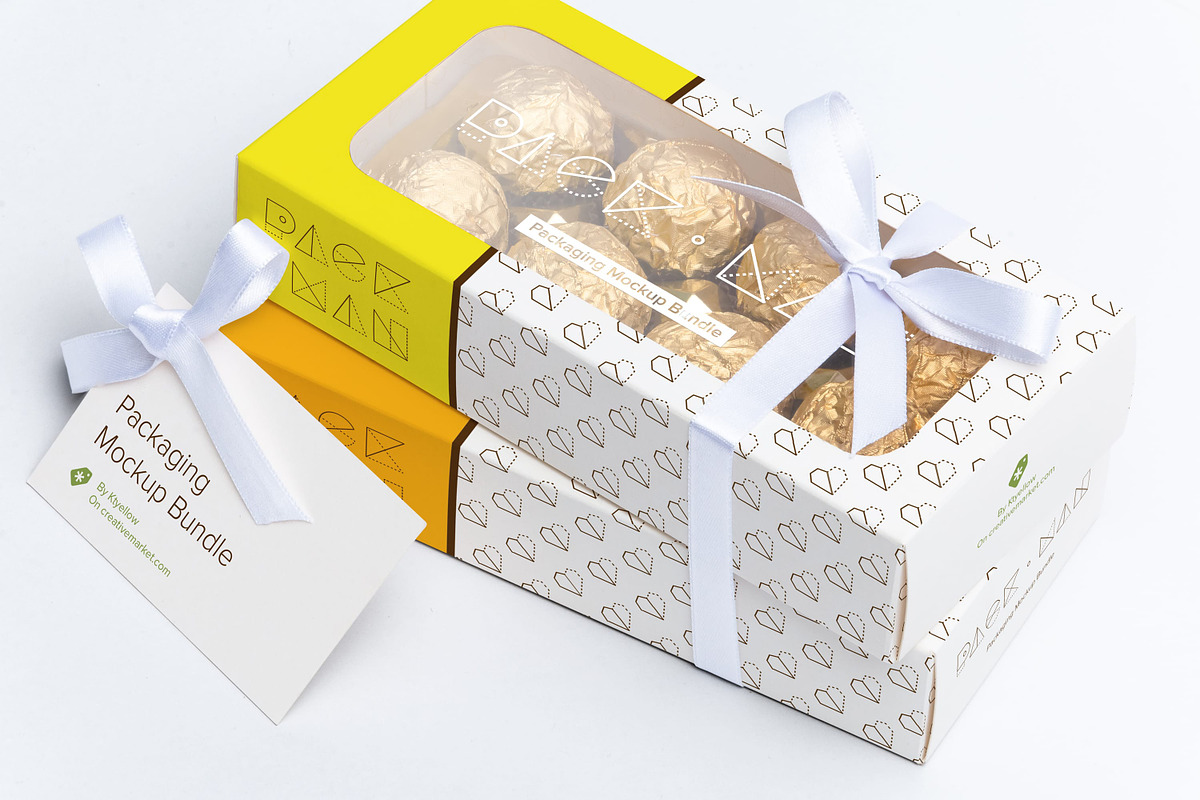 Sweet Box Mockup 08, a Packaging Mockup by Ktyellow (Photo 1 of 3)