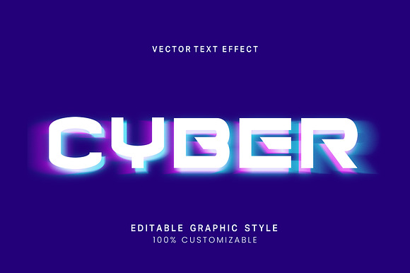 Cyber Neon Blur Text Effect preview 3