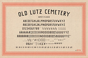 Old Lutz Cemetery, a Sans Serif Font by Komet & Flicker (Thumbnail 12 of 12)