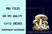 Edible Mushrooms Sublimation Clipart, an Illustration by SVGArt (Thumbnail 5 of 8)