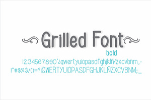 Grilled Font Bold