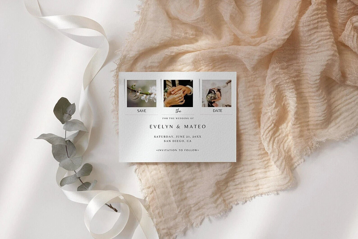 Save The Date Template with Photo, an Invitation Template by LucaTheme (Photo 1 of 5)