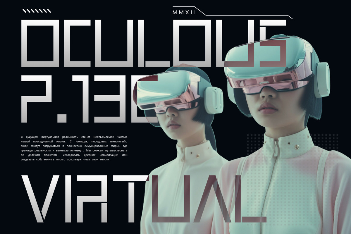 Cybernex – Futuristic Display Font, a Sans Serif Font by Vadovastd (Photo 5 of 7)
