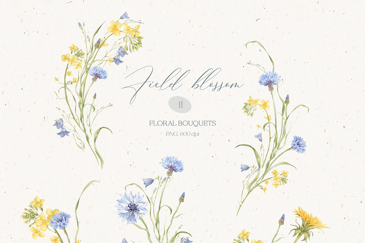 WILDFLOWERS - watercolor collection, an Illustration by Nastya.Chay (Photo 3 of 12)