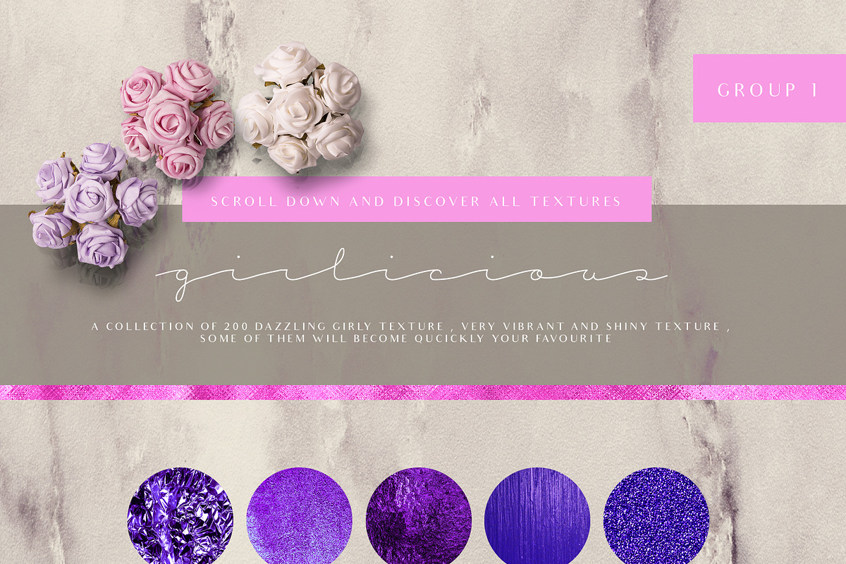 Huge Girly Gold Pink Texture 40% OFF, a Texture Graphic by Lola Store (Photo 7 of 10)