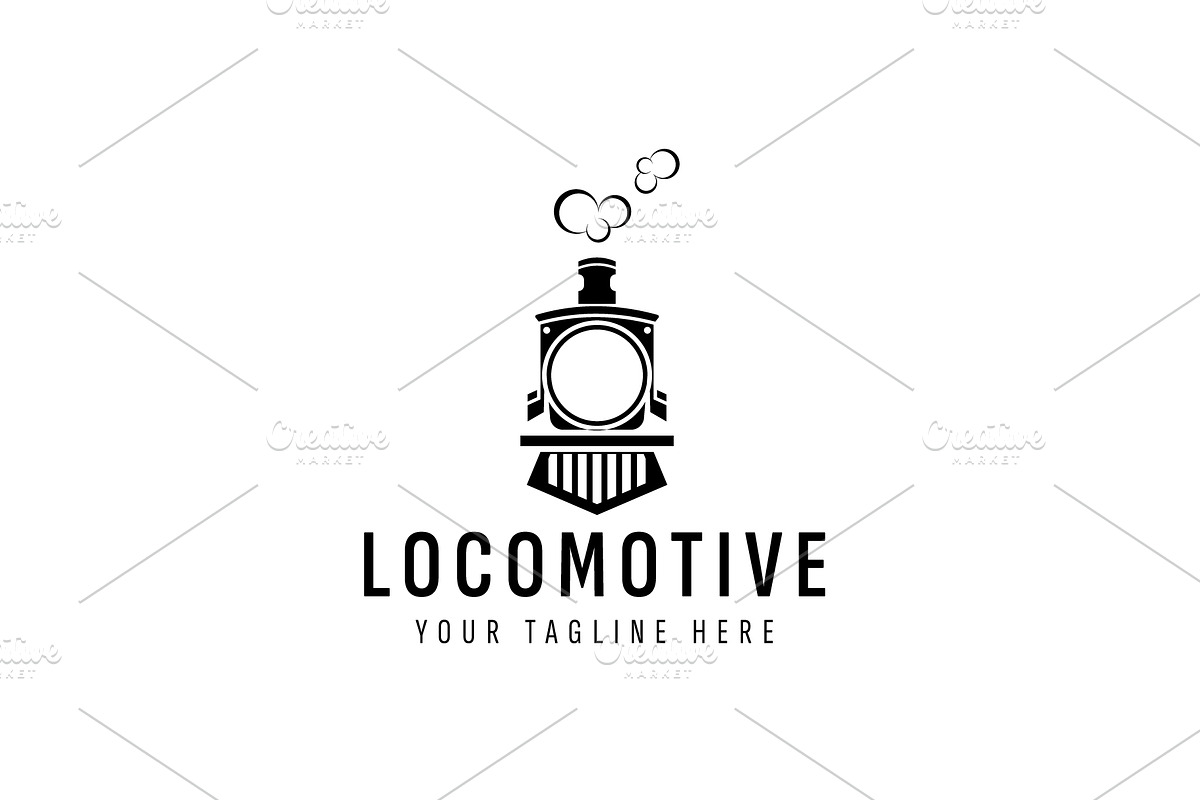 locomotive logo icon illustration, a Branding & Logo Template by Dyn Studio