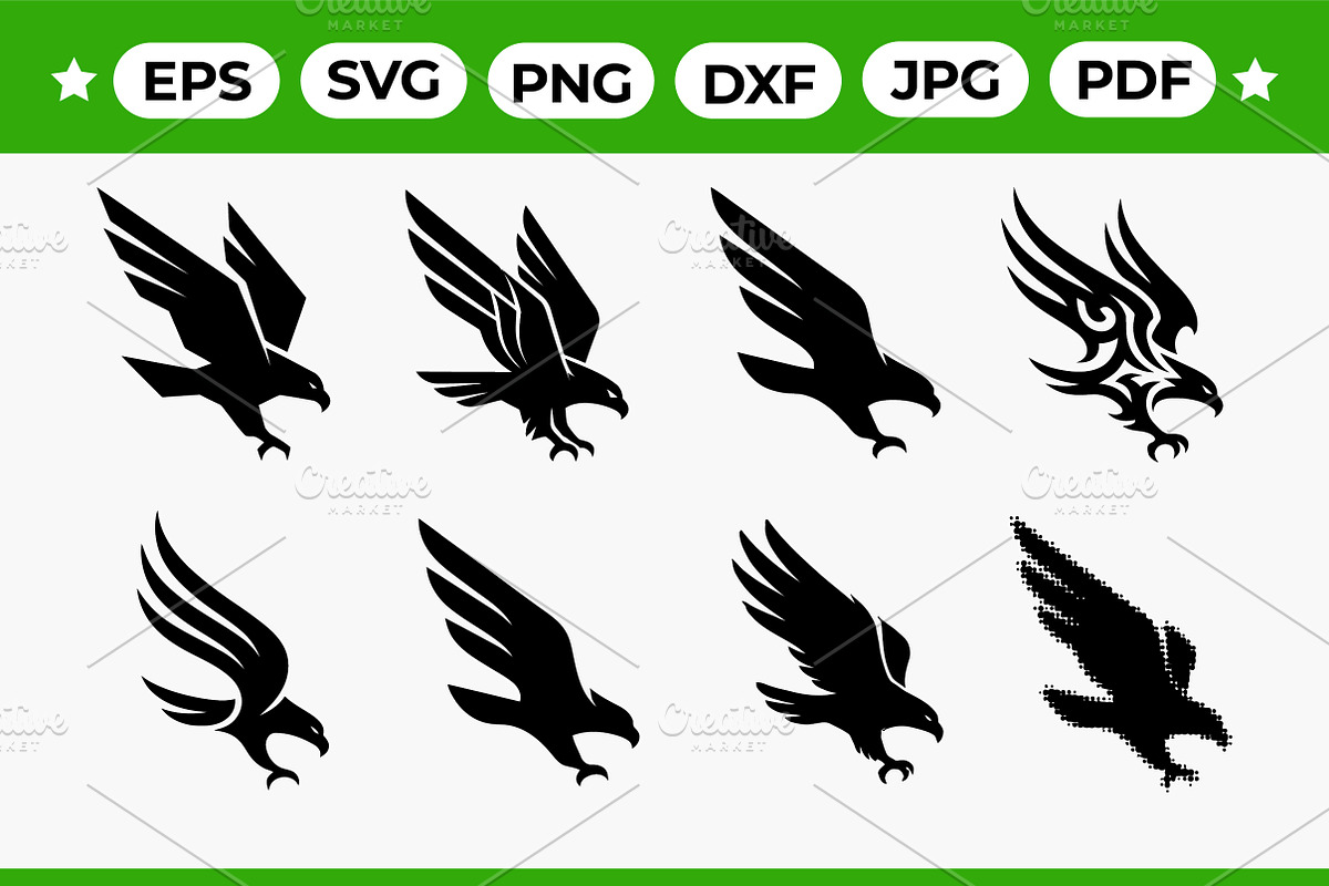 Eagle Silhouette Vector Dynamic, an Object Graphic by Artonix (Photo 1 of 3)