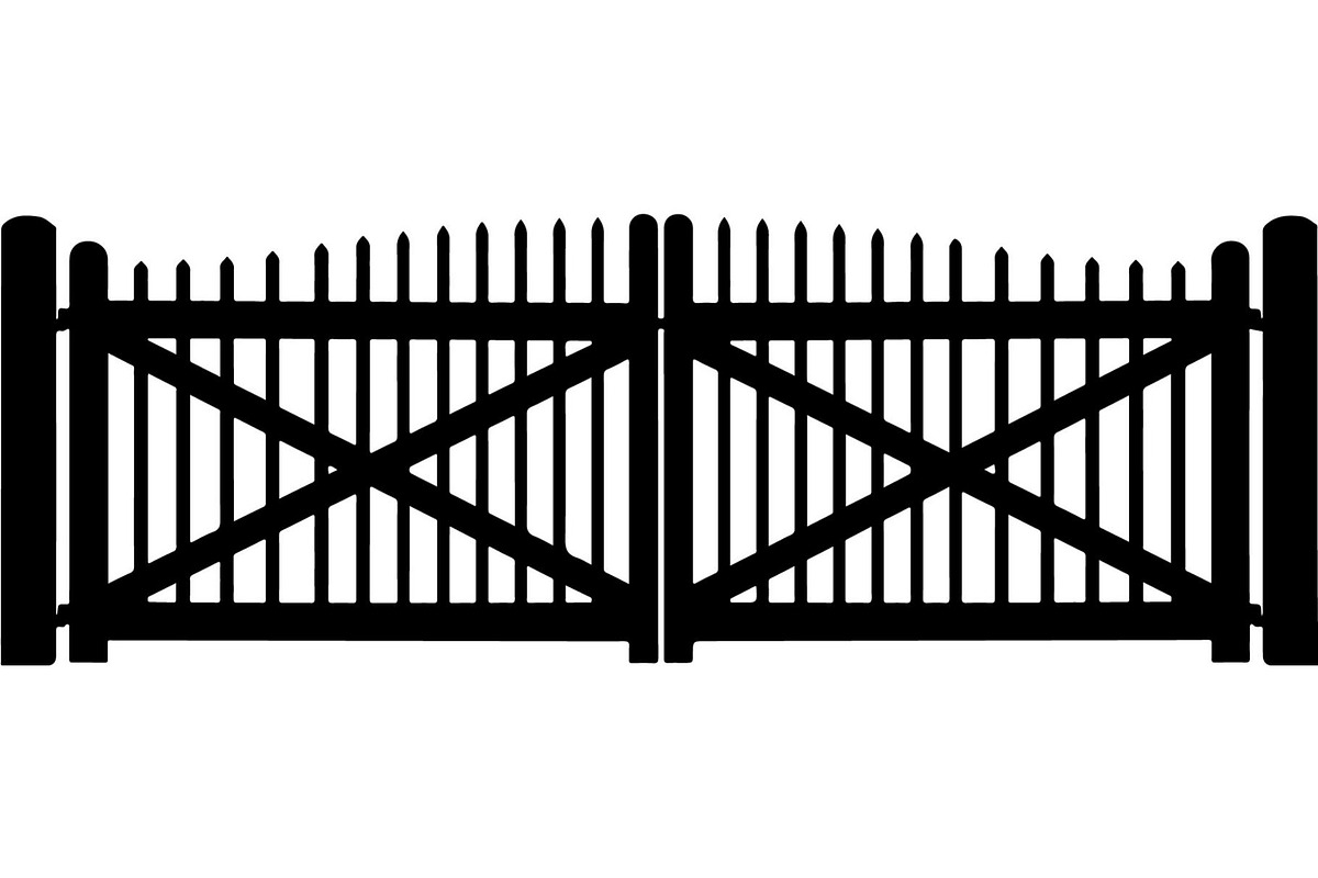 Ornamental Metal Fence Design Vector, an Object Graphic by Designer_Momina (Photo 4 of 13)