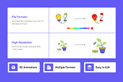 Animated Innovation Icons, an Outline Icon by Creative Stall (Thumbnail 2 of 3)