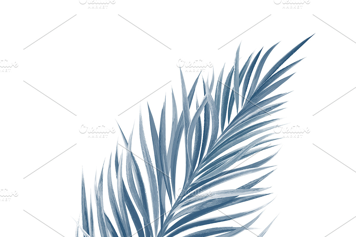 Watercolor tropical leaf, a Texture Illustration by ArtBackground