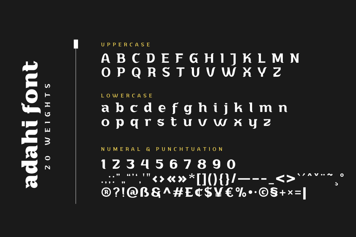 Adahi, a Sans Serif Font by productype1 (Photo 13 of 15)
