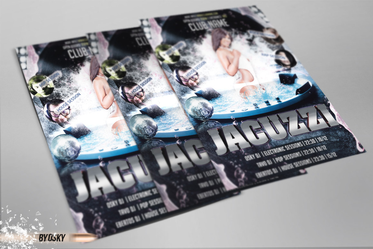 Jacuzzi Party Flyer, a Flyer Template by Osky (Photo 2 of 4)