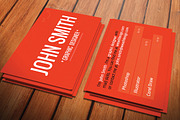 Red Textured Business Card, a Business Card Template by Crazyleaf (Thumbnail 4 of 4)