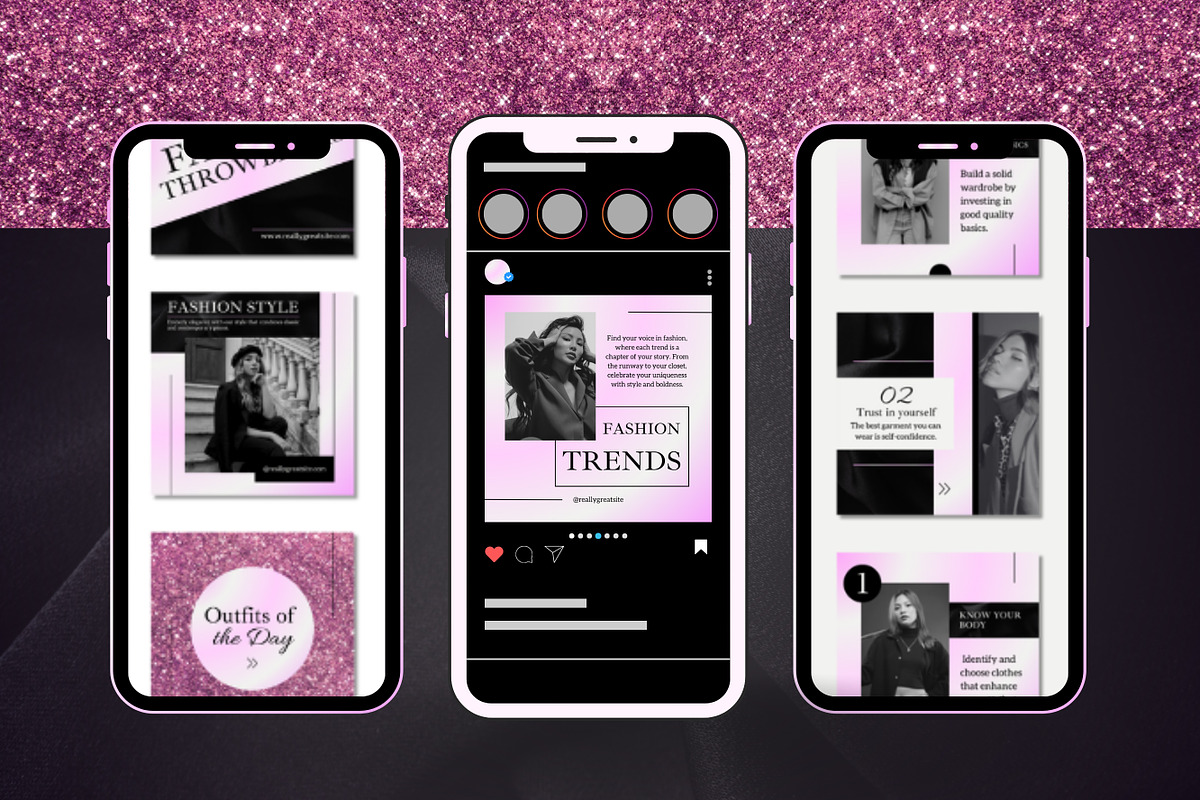 50 Fashion Posts  Canva Templates, a Templates & Theme by TemplateCastleStore (Photo 5 of 10)