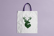 Minimalist Deer Heart Logo Design, a Branding & Logo Template by Vectorium Studio (Thumbnail 2 of 2)