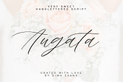 Augata Luxury Script, a Handwritten Font by supfonts (Thumbnail 1 of 8)