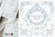 Baroque Line Art | Frames & Crests, a Decorative Illustration by Berentine.art (Thumbnail 1 of 17)