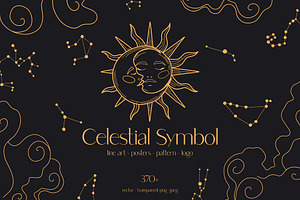 Celestial Symbols - Sun&Moon