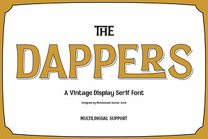 Dappers - A Vintage Display Font