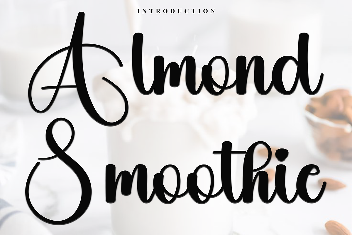 Almond Smoothie, a Handwritten Font by InermediaSTUDIO (Photo 1 of 7)