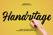 Hendritage Modern Script Font, a Script Font by Catalystco Studio (Thumbnail 1 of 16)