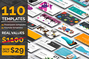 110 Powerpoint & Keynote Template, a Presentation Template by SlideFactory (Thumbnail 1 of 30)
