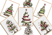 Whimsical Christmas Tree Clipart, an Illustration by Creative Art (Thumbnail 6 of 11)