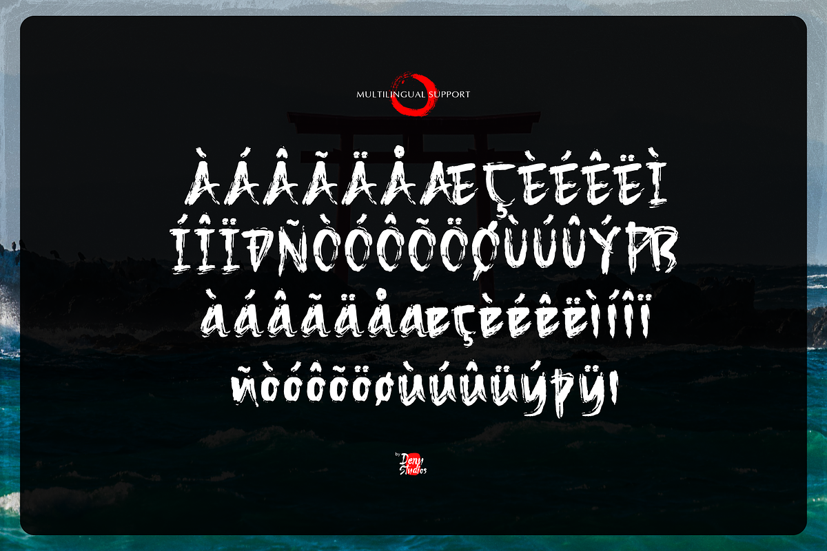 Uminari | Japanese Solid Brush, a Handwritten Font by Denustudios (Photo 12 of 12)