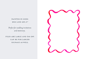 Bright Colorful Squiggle Wavy Frames, a Decorative Illustration by Lavender And Sea (Thumbnail 3 of 3)