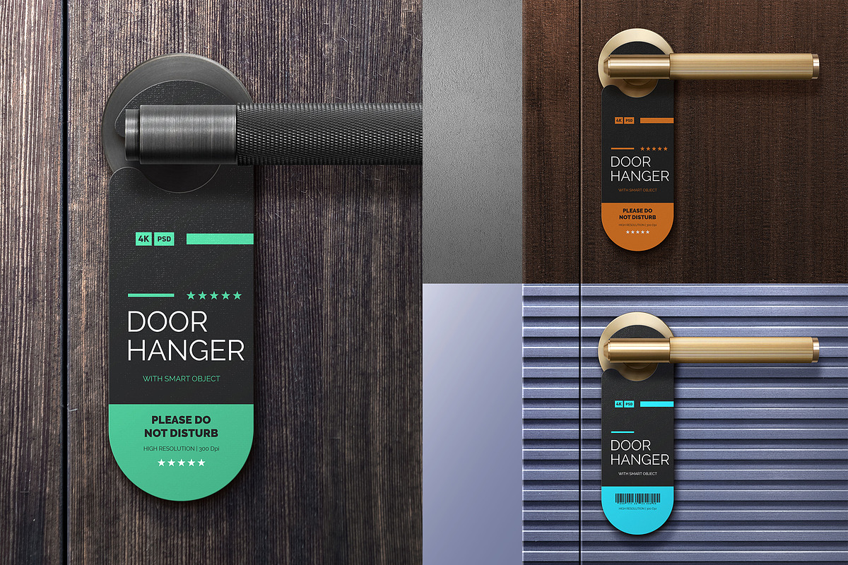 Door Hanger Mockup, an Advertising Mockup by Artlogs x Modaldesain (Photo 1 of 4)