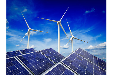 Solar battery panels and wind, an Industrial Photo by f9photos