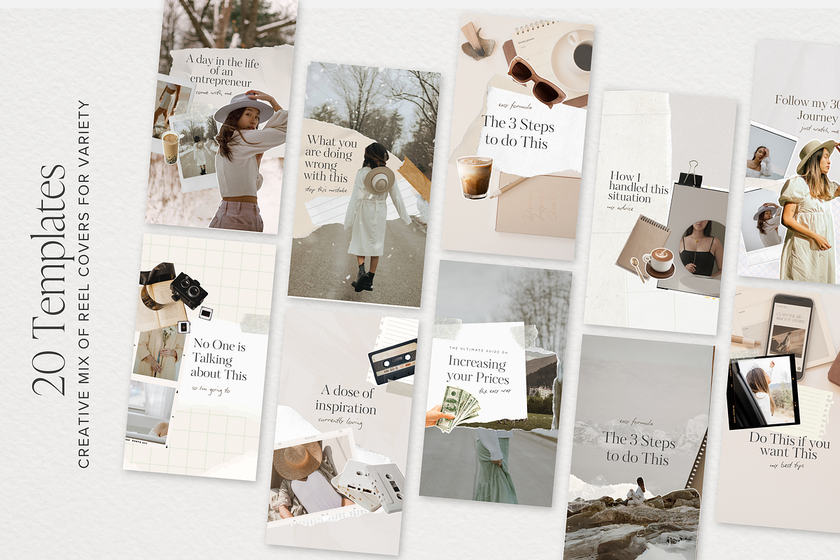 Collage Instagram Reel Covers Canva, a Social Media Template by Tabitha Emma (Photo 2 of 8)