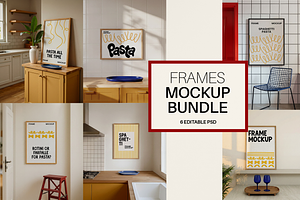 Set Frame Mockup Bundle PSD