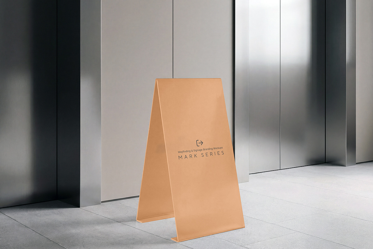 A-Board Sign Mockup, an Advertising Mockup by Mockup Cloud (Photo 2 of 2)