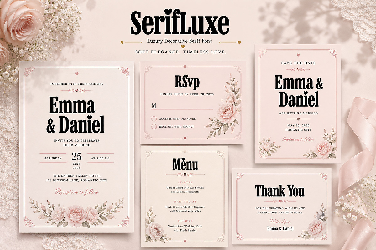 SerifLuxe, a Serif Font by Wow Magic (Photo 2 of 6)