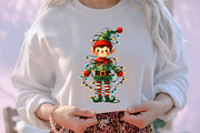Christmas Funny Elf Clipart, an Illustration by designcity5 (Thumbnail 5 of 5)