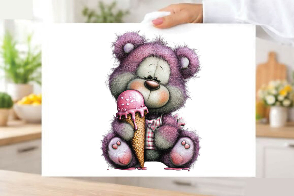 Whimsical Summer Teddy Bear Clipart, an Animal Illustration by SVGArt (Photo 5 of 9)