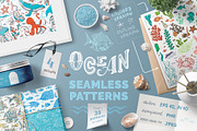 Ocean Seamless Patterns Pack, a Pattern Graphic by MaljukArt (Thumbnail 1 of 12)