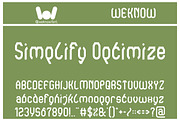 Simplify Optimize font, a Font by weknow (Thumbnail 1 of 8)