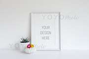 Styled Empty Frame Mock Up Natural, a Print Template by YOYO Photo (Thumbnail 1 of 2)