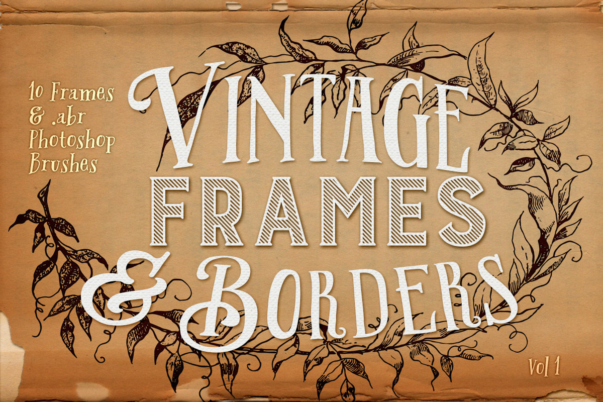 Vintage Frames & Borders Plus PS abr, a Decorative Illustration by Clikchic Designs (Photo 1 of 5)