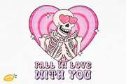 Skeleton Valentine Sublimation, a Seasonal Illustration by LemonDesign (Thumbnail 8 of 13)