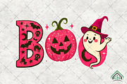 Halloween Boo PNG, an Illustration by Craft Nest (Thumbnail 1 of 6)